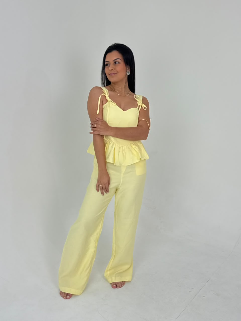 Conjunto Valentina Amarelo