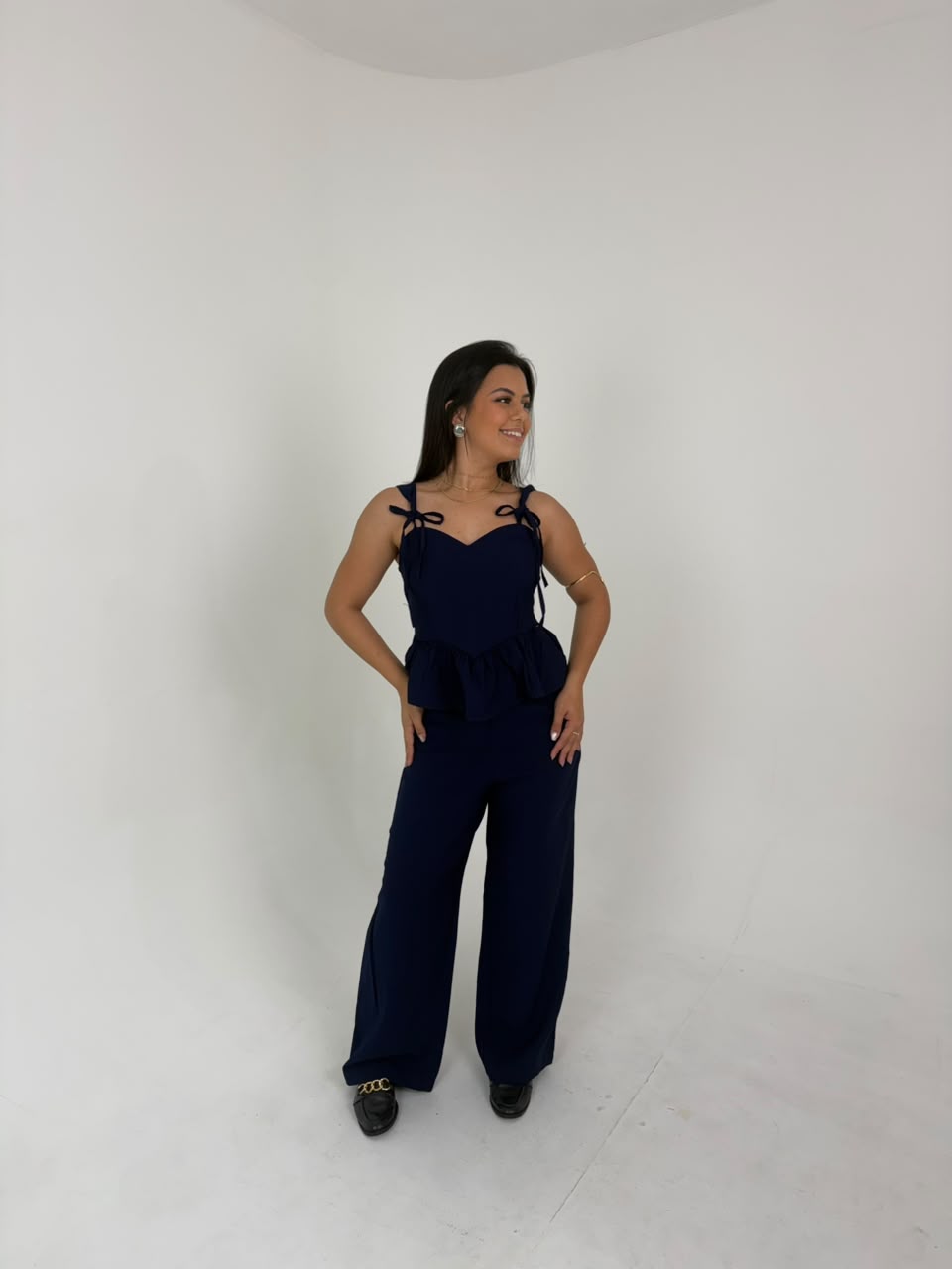 Conjunto Valentina Azul Marinho