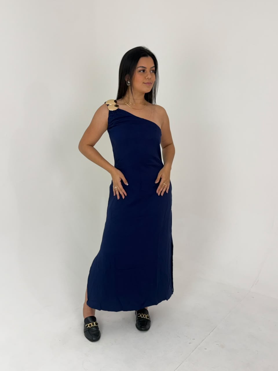 Vestido Serena Azul Marinho